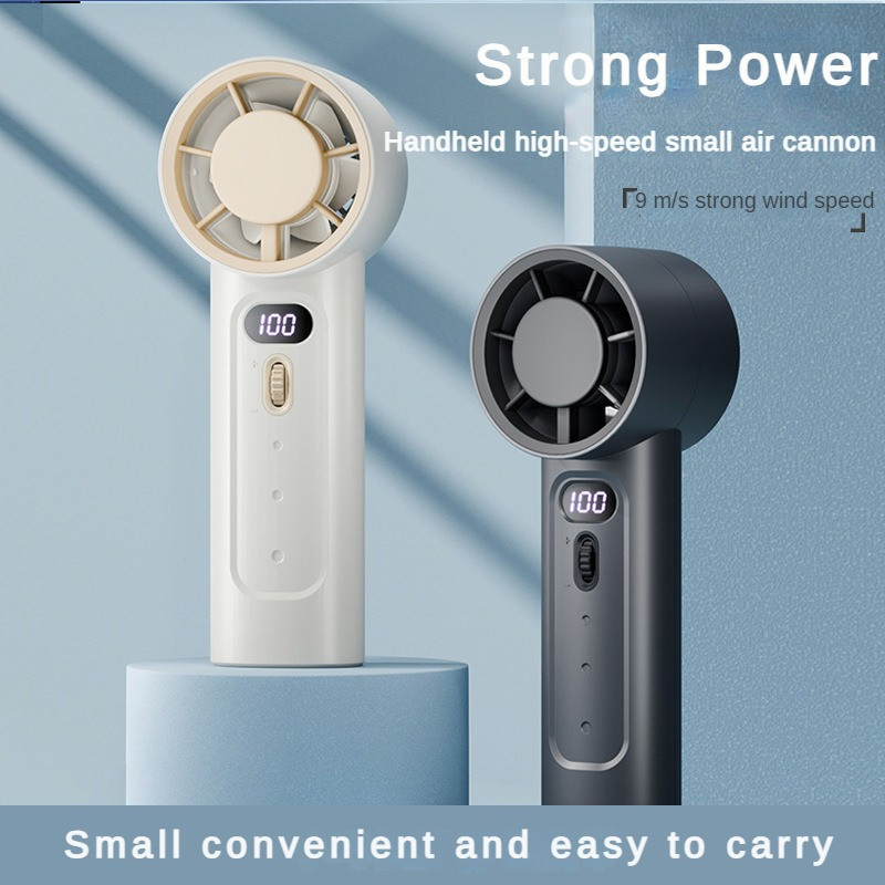 6W Handheld High-speed Fan USB Charging Portable Fan 100 Speed ...