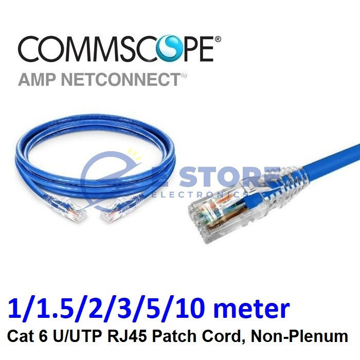 Commscope Genuine UTP Cable Assembly Cat6 Blue 1/1.5/2/3/5/10 Meter ...
