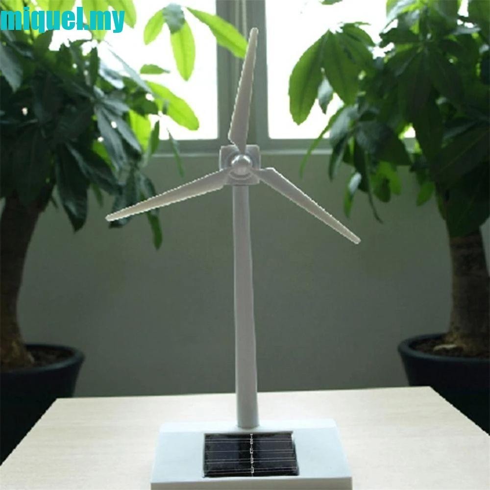 MIQUEL Windmill Toy ABS Plastics DIY Wind Turbine Solar Powered ...