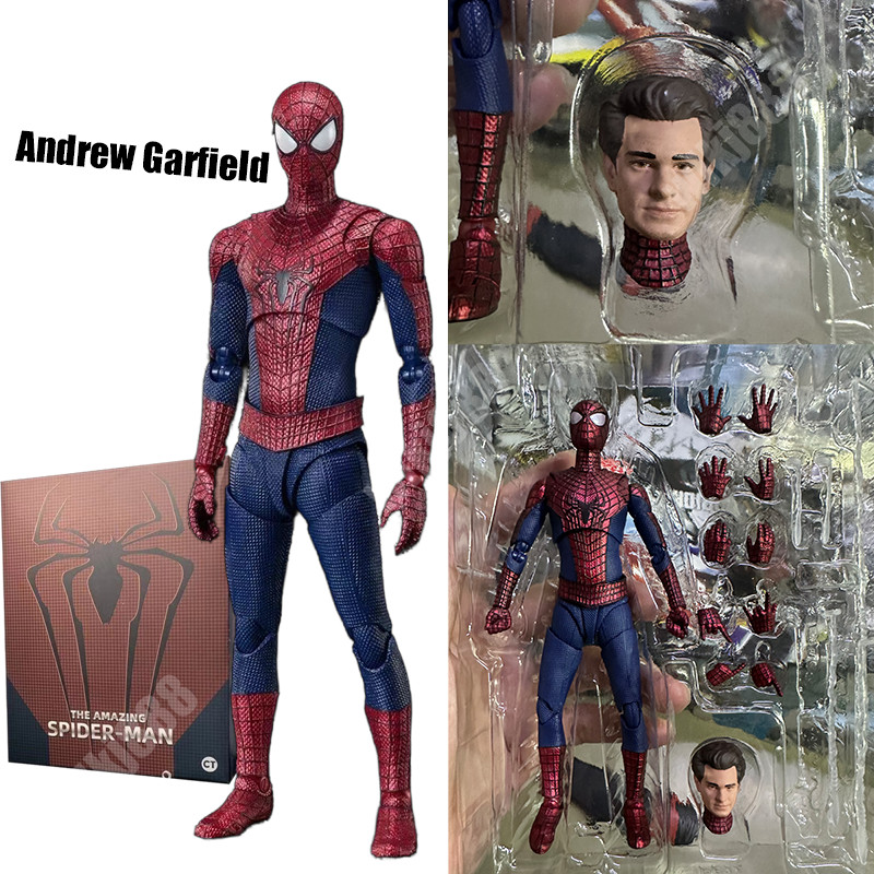 SpiderMan Action Figure The Amazing Spider-man SHF Tobey Maguire Iron ...