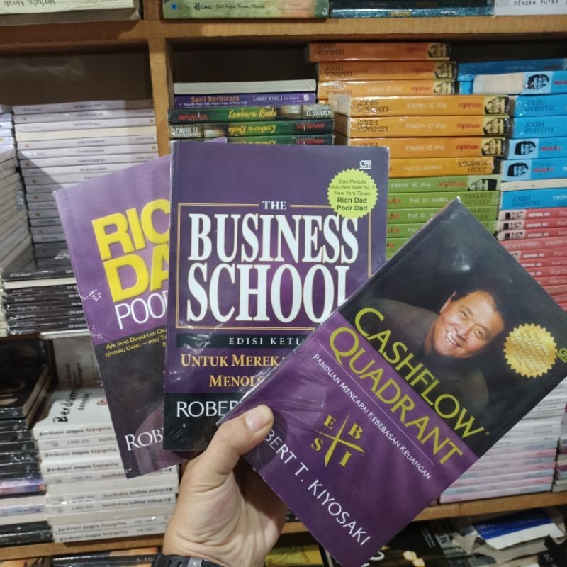 Rich Dad Poordad 3-book Pack | Business School | Cashflow Quadrant | By ...