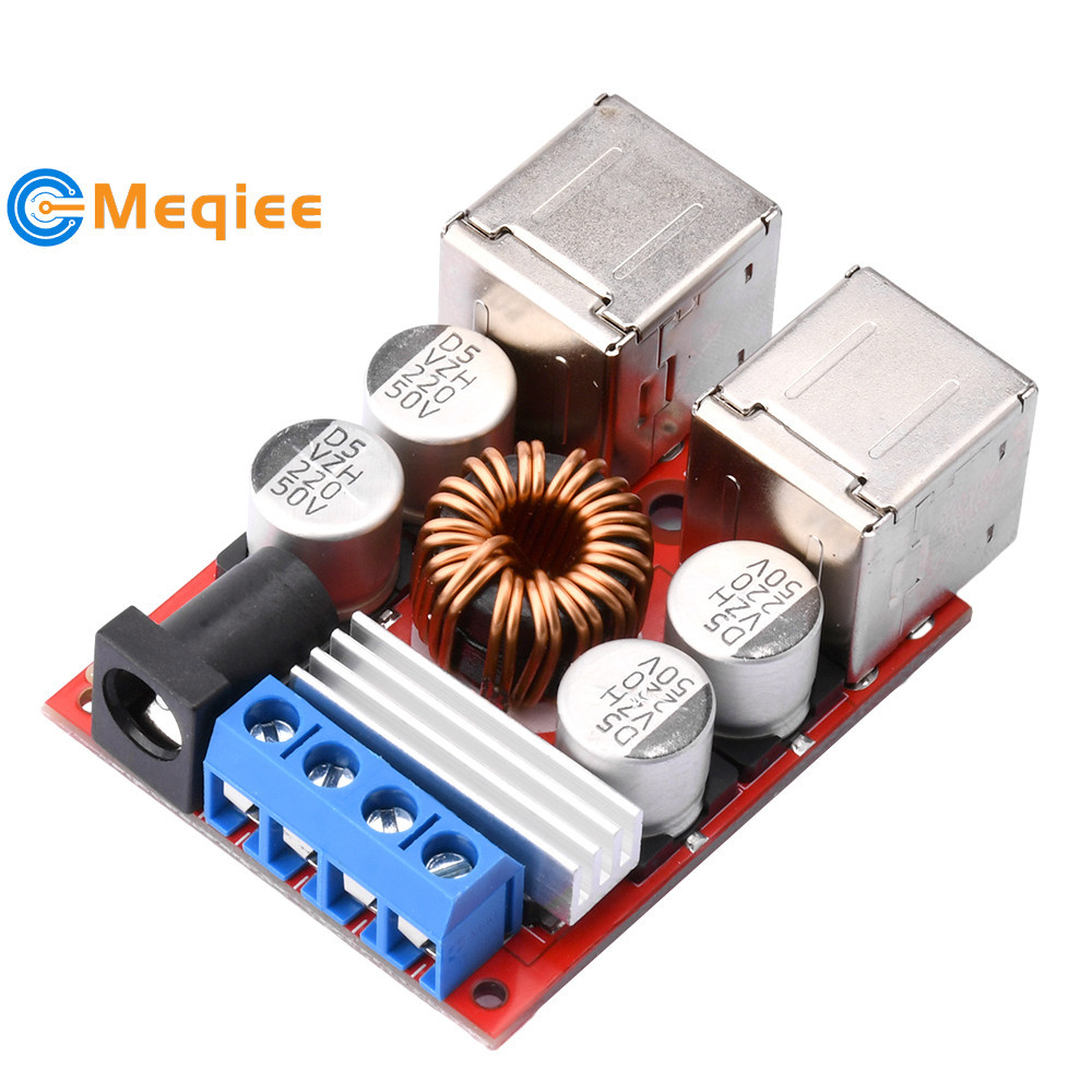 8V-35V to 5V 8A DC-DC buck conversion module 4-port USB car charging ...