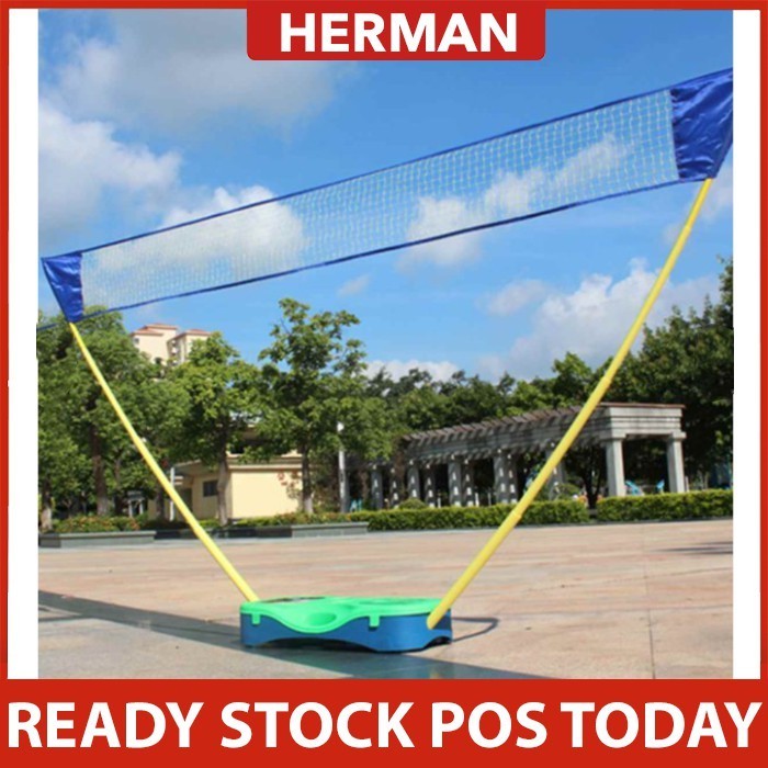 SEGAWE 10-Foot Adjustable Volleyball/Badminton/Tennis Net Set With Stands & Carry Bag