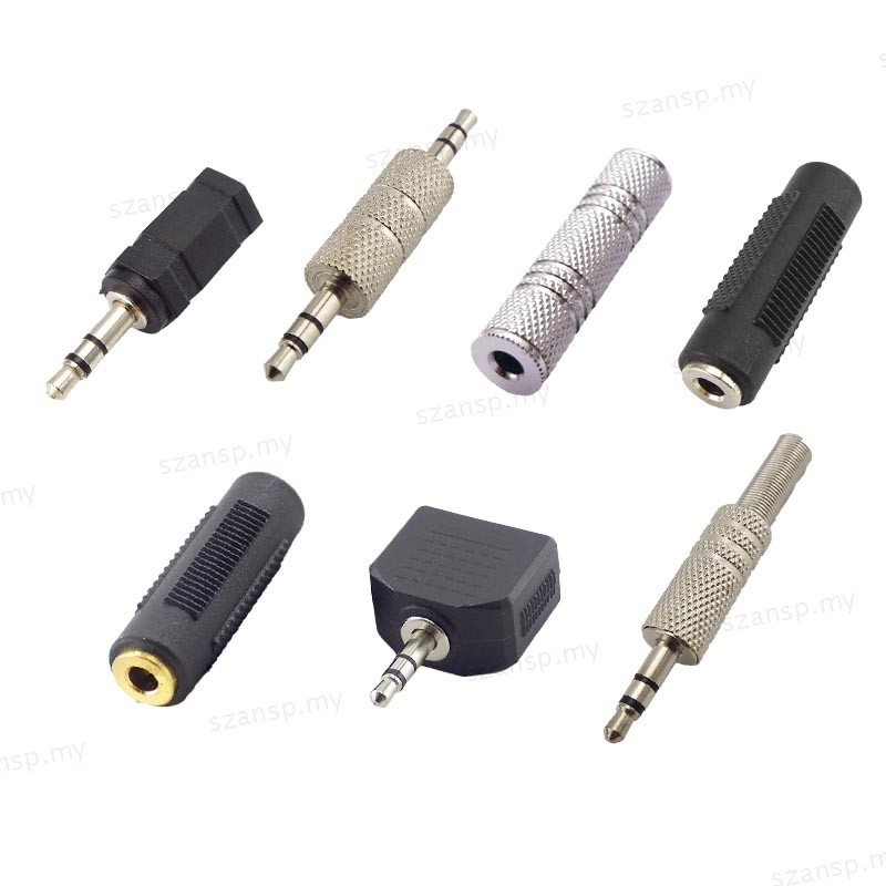 3.5mm male Jack Coupler 3.5 mm Female to 3.5mm Female Jack plug 3 pole ...