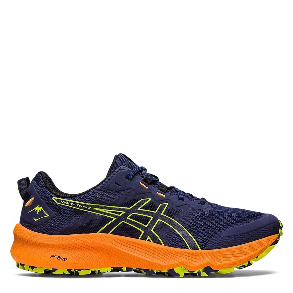 Asics Mens GEL Trabuco Terra 2 Mens Trail Running Shoes OCEAN NEON LIME Sports Direct Shopee Malaysia
