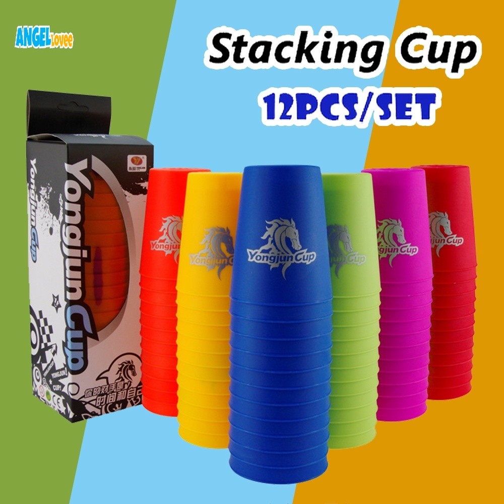 Cup Stacking Cup Quick Stacking Cup 12pcs/set Speed Flying Cup Yongjun ...