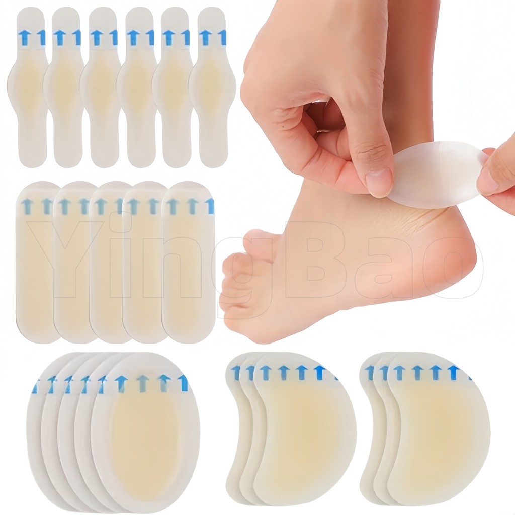 5Pcs Adhesive Hydrocolloid Gel Blister Plaster Heel Anti-wearing Heel ...