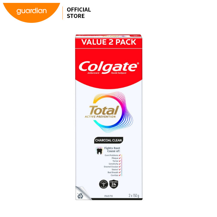 Colgate Total12 Charcoal 2X150 | Shopee Malaysia