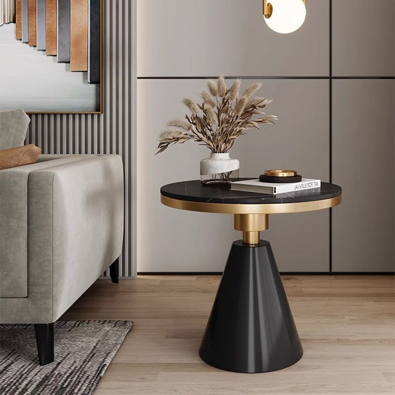 Light Luxury Small Coffee Table Sofa Side Table Simple Rock Slab Marble ...