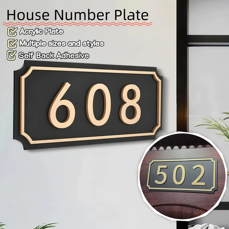 Door Room Number Plate, Home Number Digital Sticker, High-end Office ...