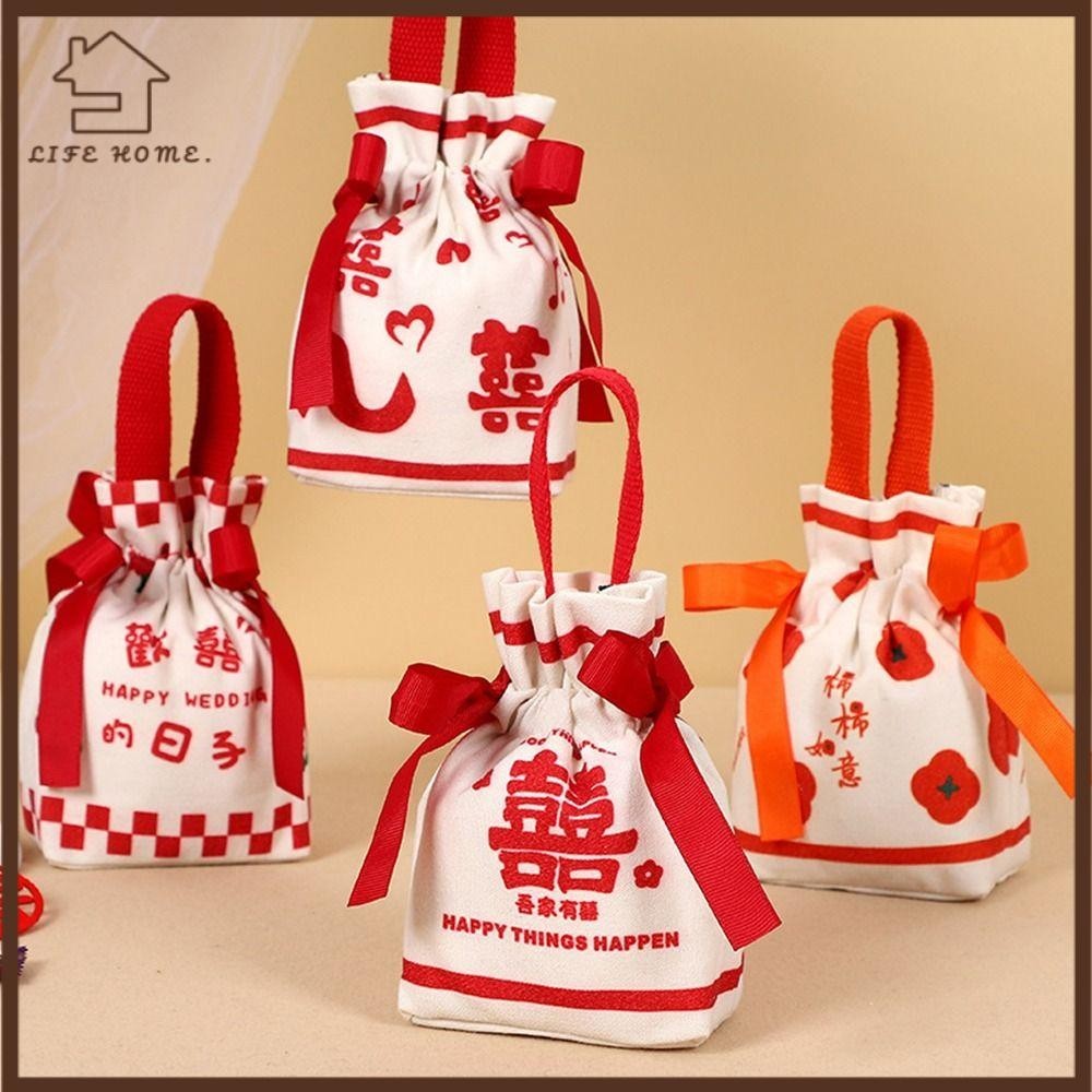 YELGIRL Cny Orange Bag, Spring Festival Chinese Year Wedding Gift Bags ...