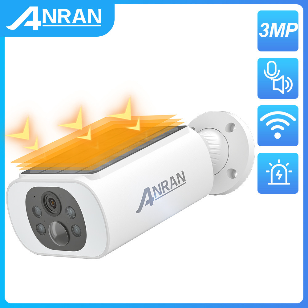2K Wireless Solar Camera Outdoor Surveillance Integrated Battery Wifi ...