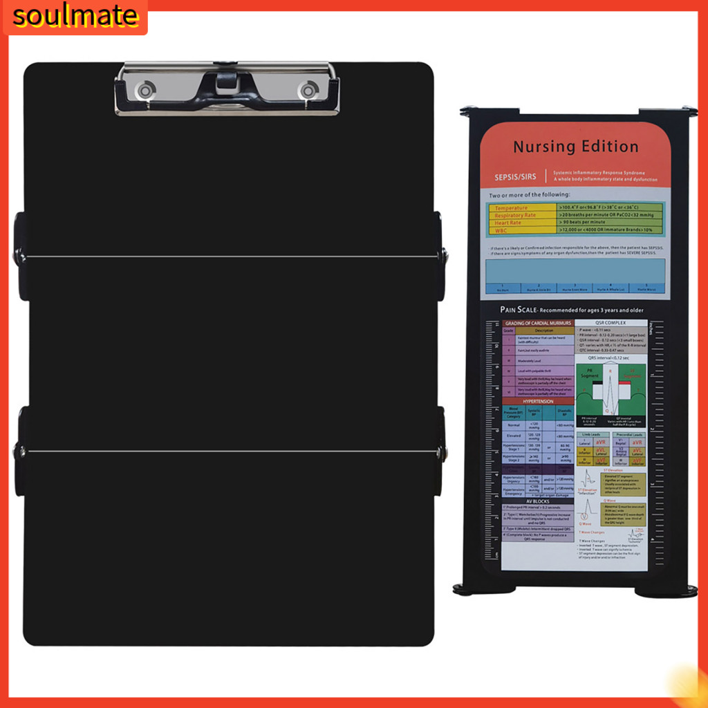 soulmate| Nursing Reference Cheat Sheet Folding Nurse Clipboard ...