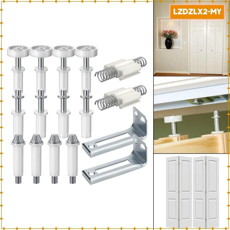[Loviver] 16x Bifold Door Hardware Kit Bifold Door Spring Bifold Door ...