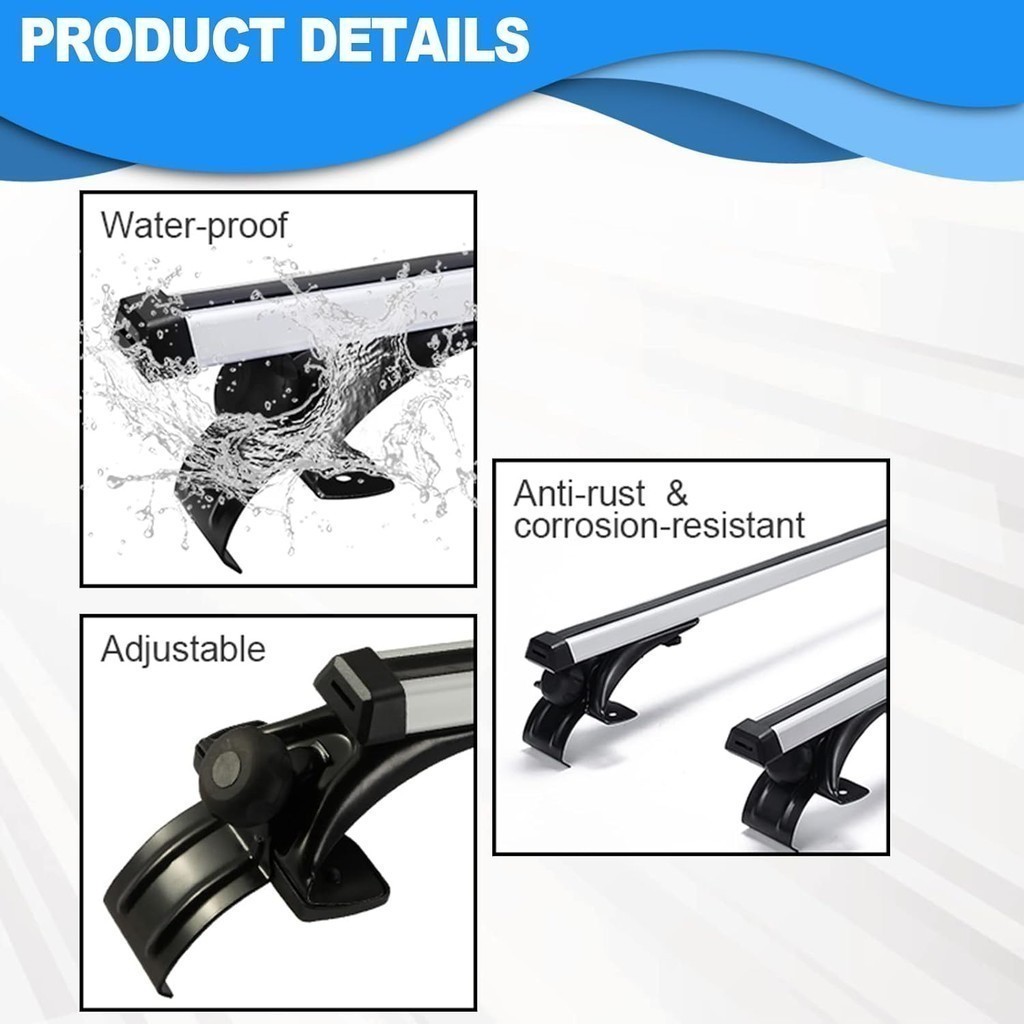 PERODUA VIVA Roof Rack Cargo Carrier Rack Luggage Rail Bar Rak Bagasi ...