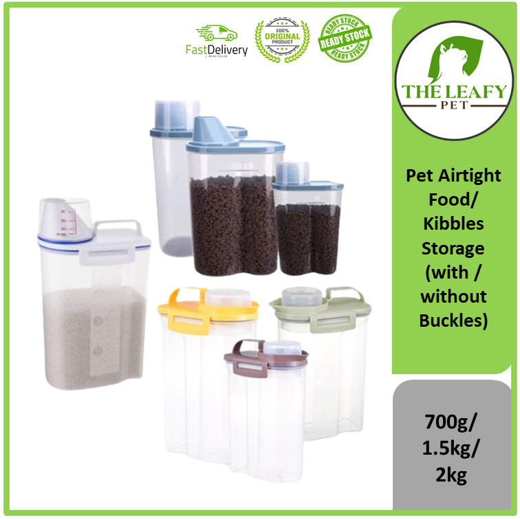 Pet Airtight Food Kibbles Storage Case ( Pet Food Container with ...