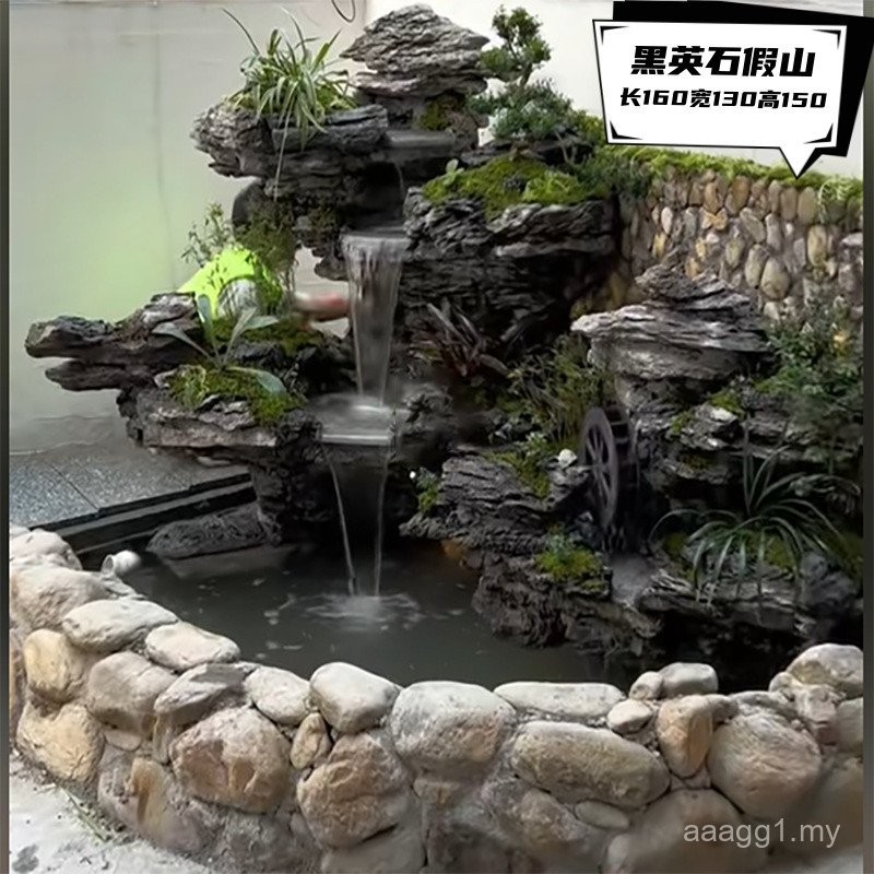Waterfall Fish Pond Landscaping Ornaments Fountain Rockery Natural ...