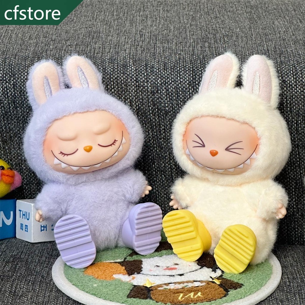 (No Dolls) For 17 cm Labubu Colored Boots Sit Pie Labubu Vinyl Doll ...