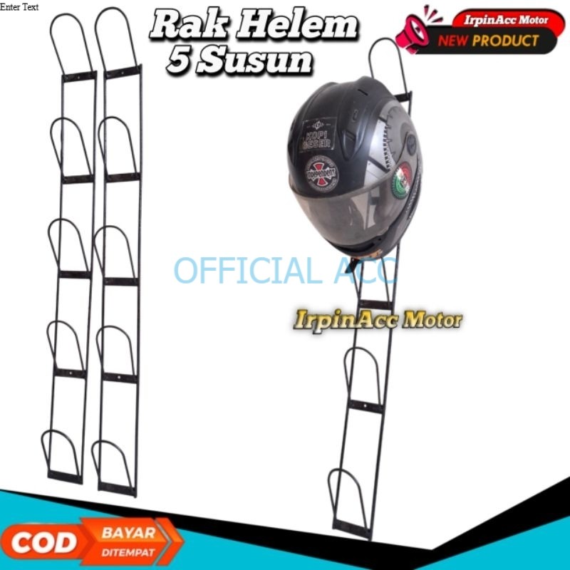 Helmet Hook Rack | 5 Layer 3 Layer Helmet Hanging Helmet Rack | Shopee ...
