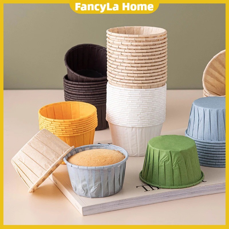 50pcs Muffins Paper Cupcake Wrappers Baking Cups Cases Muffin Boxes ...