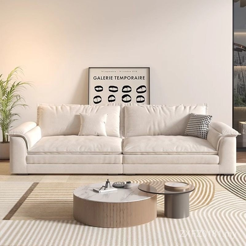 Minimalist Modern Influencer Living Room Cloth Sofa Inline Light Luxury ...