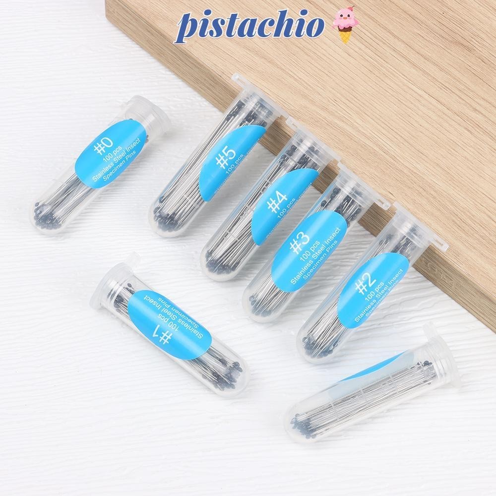 PISTACHIO 100Pcs Pin High Hardness Education Entomology Specimen Pins ...