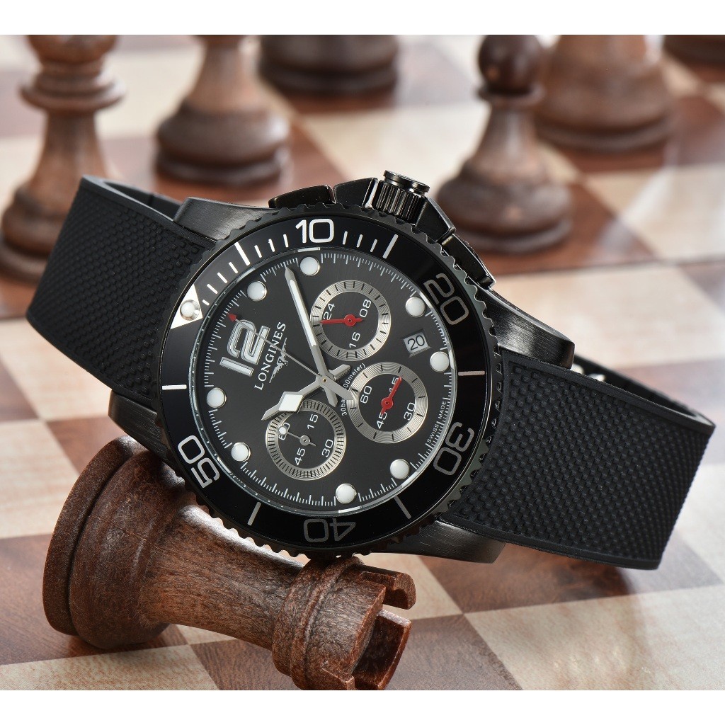 Longines LONGINES Mechanical Movement Men's Watch Rui Watch Three-Eye ...
