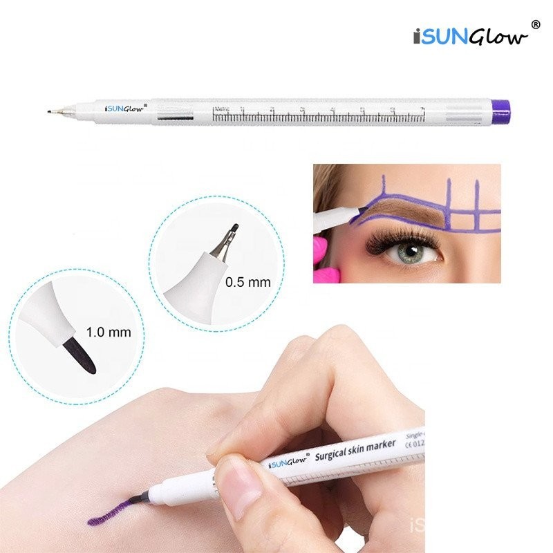 Surgical Skin Marker Eyebrow Marker Pen Tattoo Skin Marker Pen 