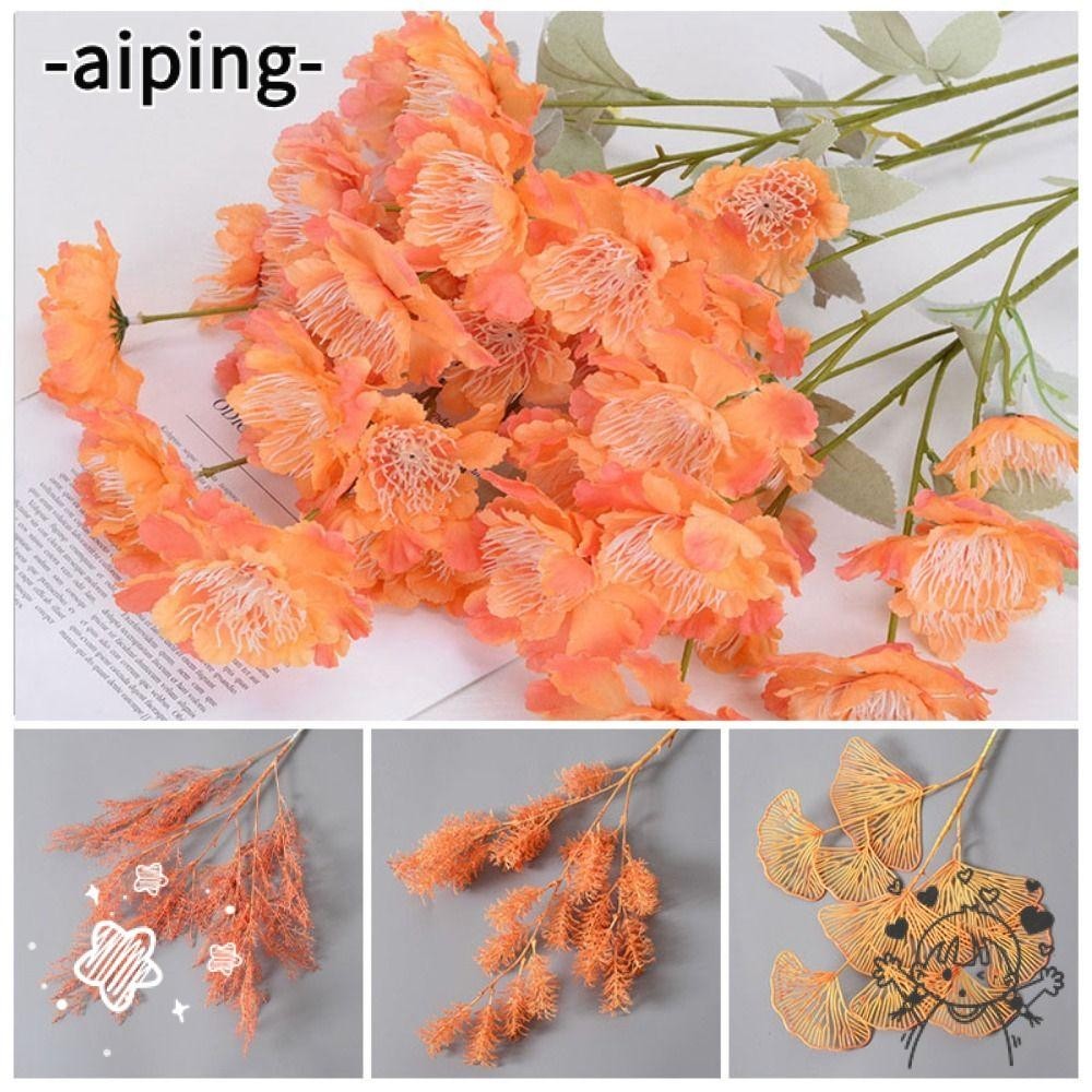 AIPING1 Valentine's Day Flowers, Wedding Hall Real Happy Flower, Mini