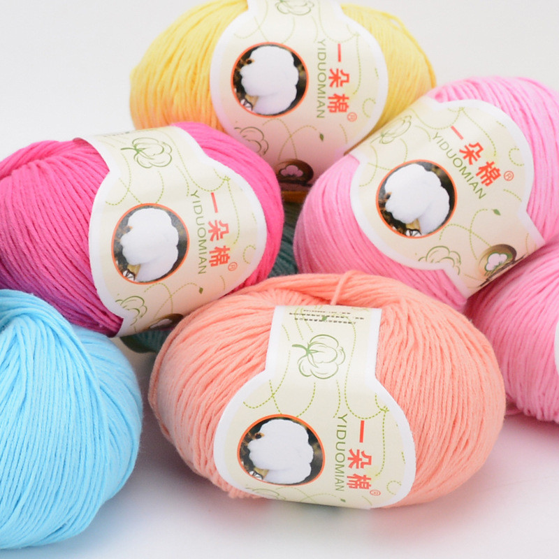50g 100 Cotton Yarn Eco Friendly Crochet and Knitting Yarn Cotton