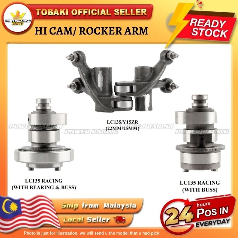(1MONTH WARRENTY) LC135/ Y15ZR SUPERHEAD ROCKER ARM HIGH CAM RACING HI ...