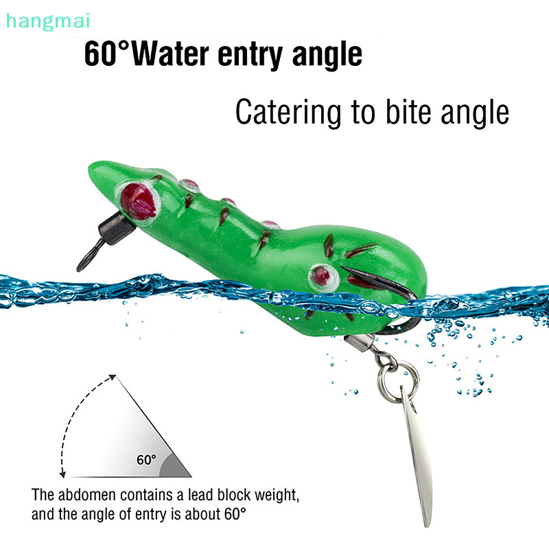 {hangmai} Thunder Frog 4.7cm 5.2g Mini Double Hook Thailand Road Runner ...