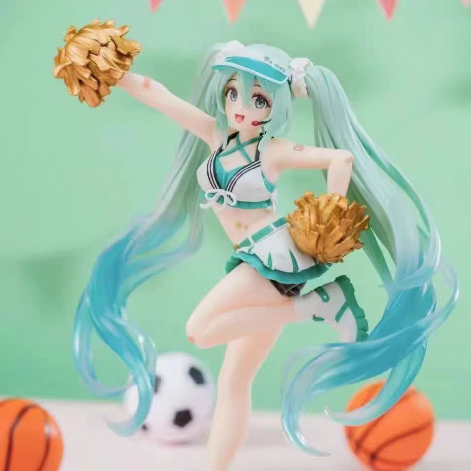 Two-dimensional Anime Miku Hatsune Figure Cheerleading Beautiful Girl ...