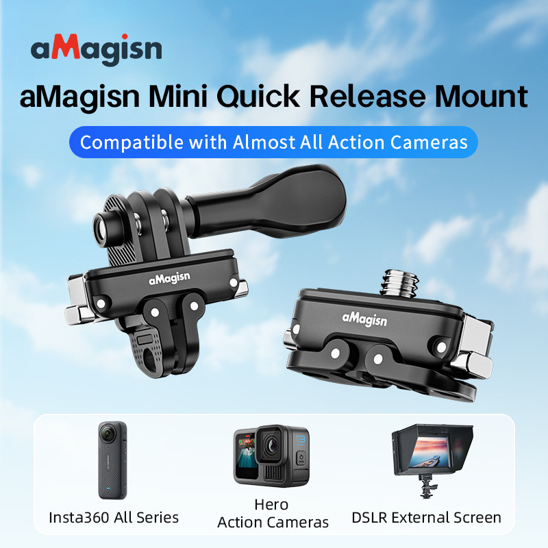 For Insta360/DJI/GoPro/DSLR Mini Quick Release Mini Quick Install Board ...