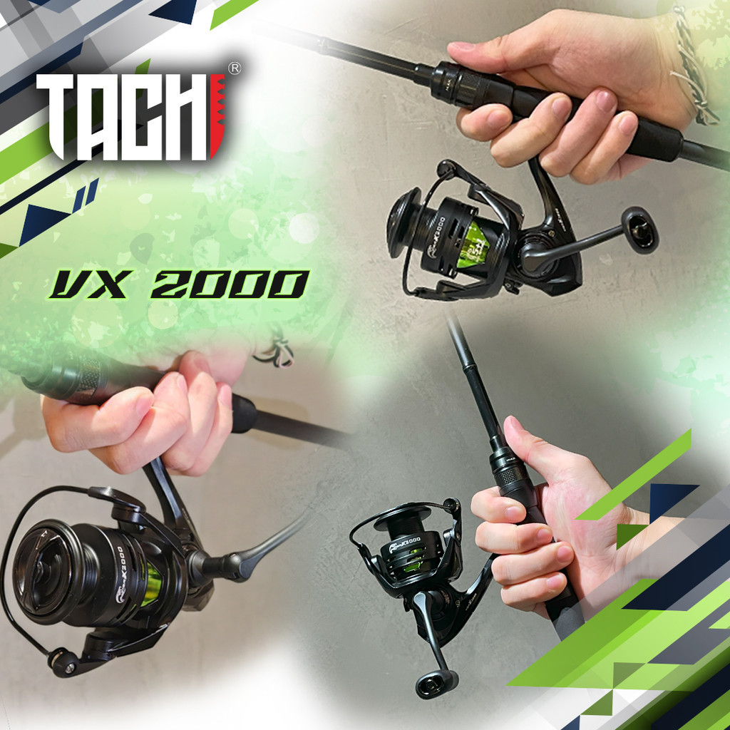 🇲🇾🔥NEW 2025 TACHI VIBRA X Spinning Reel 5.2:1 Gear Ratio Max Drag 9KG 5 ...