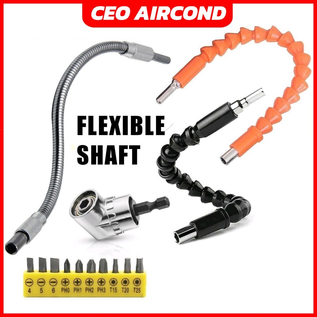 CEOapt Flexible Shaft Extension Screwdriver Drill Bit Holder 105 Degree ...