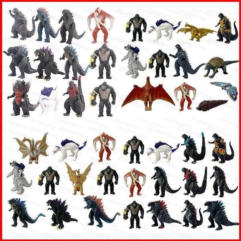 12pcs Godzilla vs Kong 2 Action Figure Scar King Shimo Godzilla Kong ...