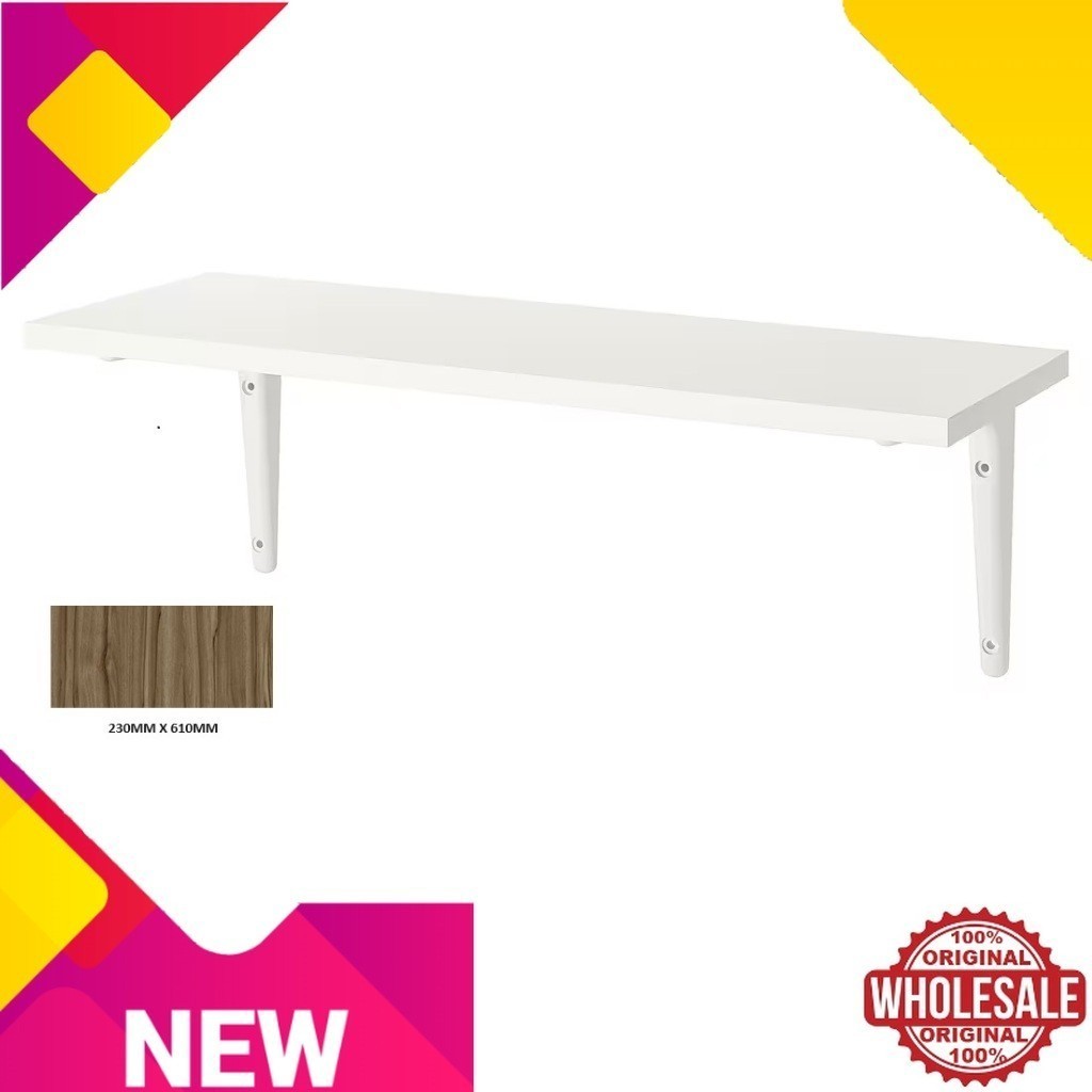 WALL SHELVES BURHULT SIBBHULT WALL SHELF WHITE PARAPARA DINDING PUTIH