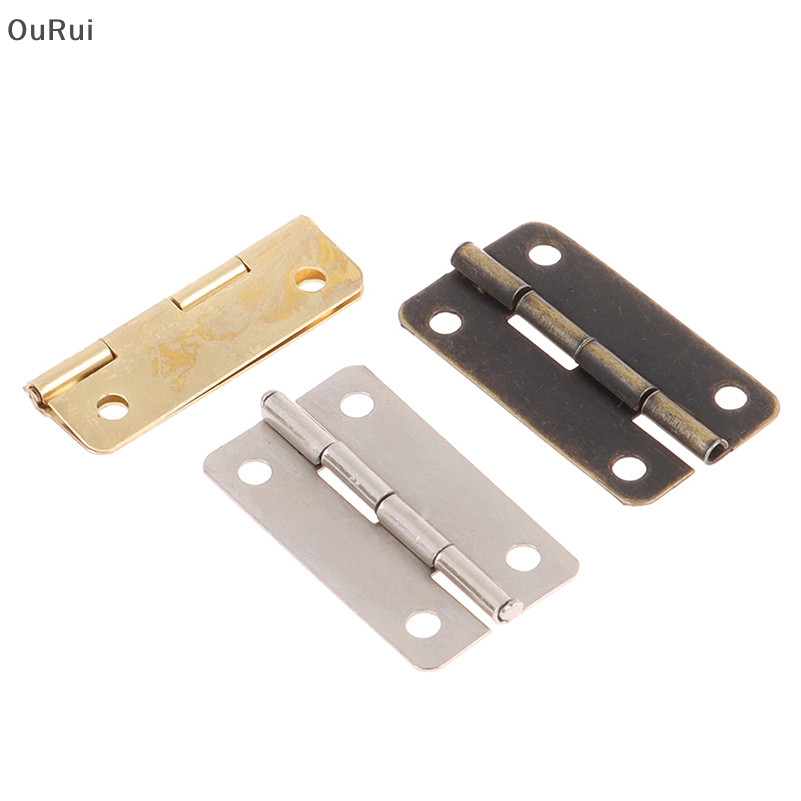 Oval Décor Jewellery Boxes 20Pcs Small Brass Hinges With Screws - For Jewelry Box, Dollhouse, Miniature Furniture Small Hinges For Wooden Box - Foto 3