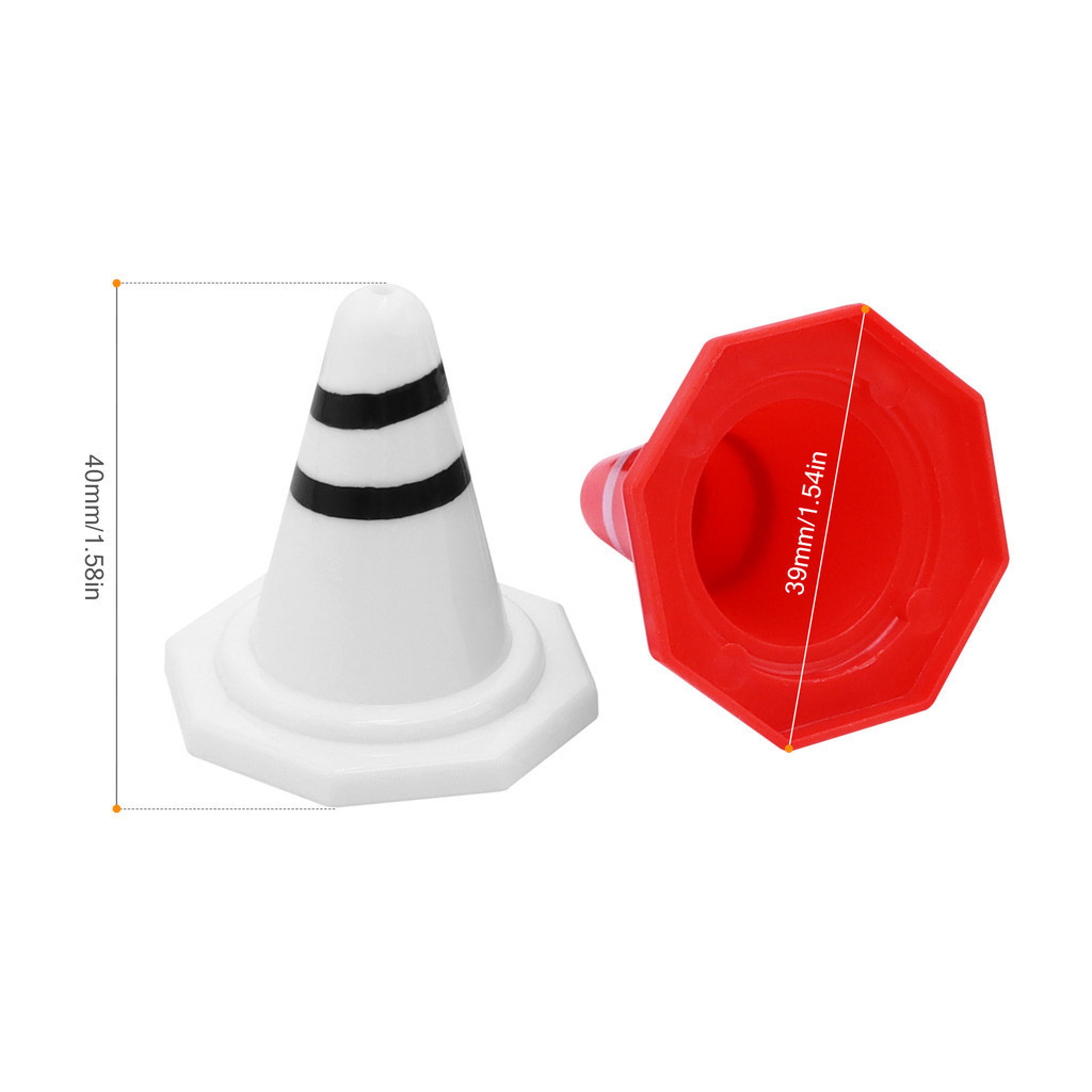 64pcs Drift Racing Track Light Weight Small Cones for 1/16 1/18 1/24 1/ ...