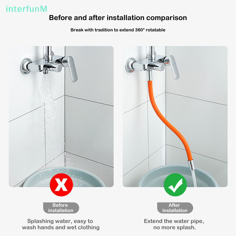 [InterfunM] 360° Rotation 1/2' Faucet Extender Universal Kitchen Sink ...