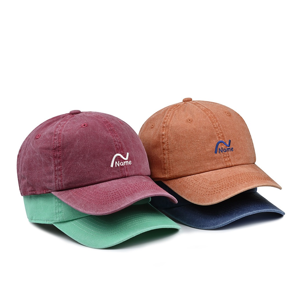 Solid Color Fashion Baseball Cap Vintage Unisex Cotton Breathable Cap ...