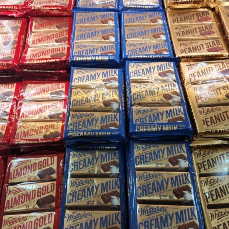 Coklat Whittakers Peanut Slab 3pcs 150g Almond Gold 3pcs 135g Hazelnut ...