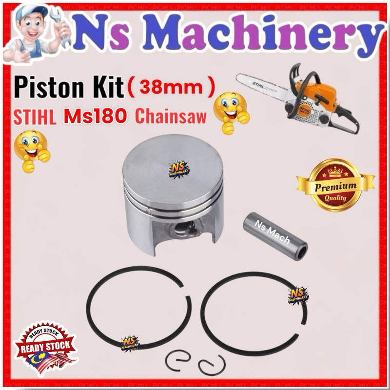 Stihl 170 Engine Piston Cylinder Kit | Crankshaft Chainsaw Stihl Ms 170