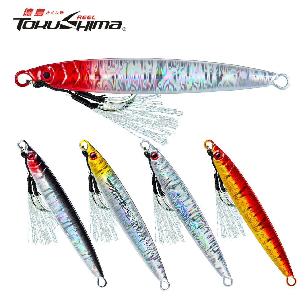 1Pc Metal Fishing Jigs 14g 17g 21g 28g 40g 60g 80g 100g Casting Lure ...