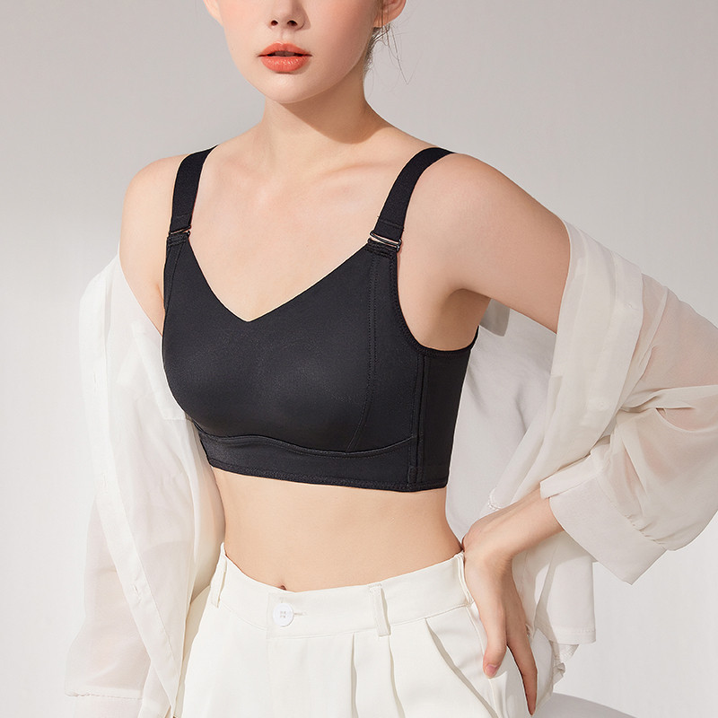 『Veimia』 Breast Minimizing Wireless bra SkinFriendly Breathable PushUp Bra Plus Size Full Cup