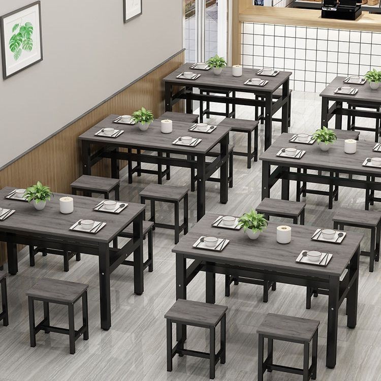 Fast Food Snacks Breakfast Restaurant Table Chair Combination Canteen ...
