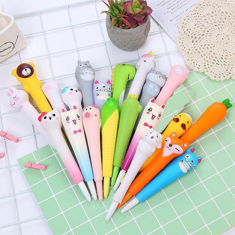 Decompression Gel Pen Thin Line Elastic Creative Pen Office Student ...