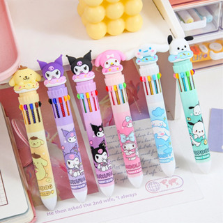 🔥Local Stock🔥Colorful Sanrio Cute Pen 10 Colors Ballpoint Pen Barang ...