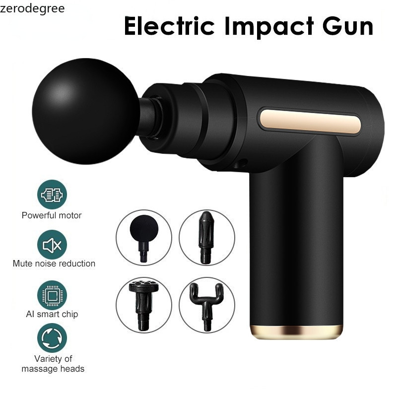 New Portable Muscle Massage Gun 4 Heads Superace Percussive High ...